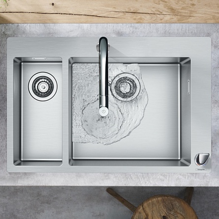Кухонная мойка со смесителем хром Hansgrohe C71-F655-09 арт. 43206000