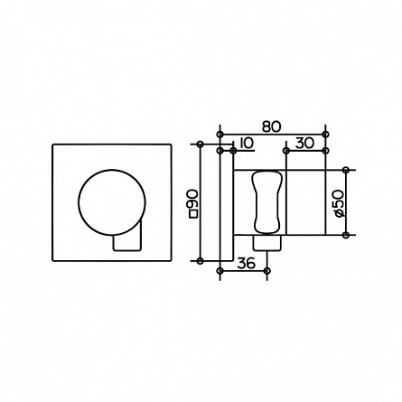 Запорный вентиль с выпуском для шланга с переключателем на 3 потребителя Keuco IXMO арт. 59549 010202