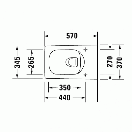 Унитаз подвесной безободковый с покрытием WG Duravit Viu арт. 25110900001