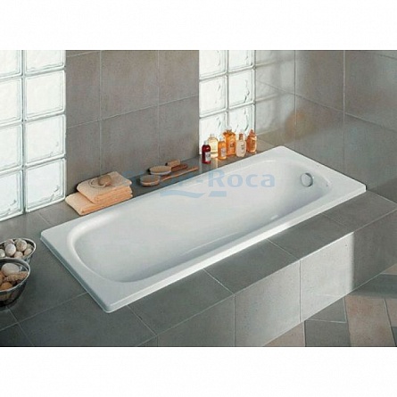 Чугунная ванна  с антискользящим покрытием Roca Continental 170x70 21291100R