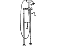 Напольный смеситель для ванны с ручным душем Cezares Margot арт. MARGOT-VDPS2-01-M