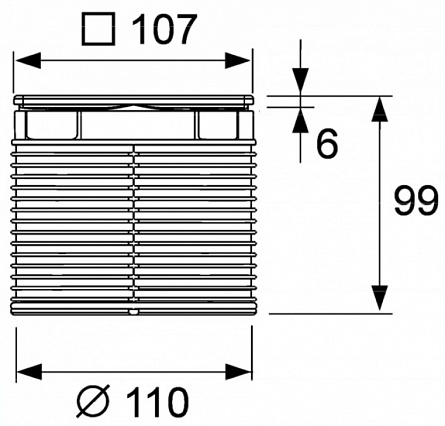 Решетка с монтажным элементомс монтажным элементом и фиксаторами TECE TECEdrainpoint S арт. 3660009