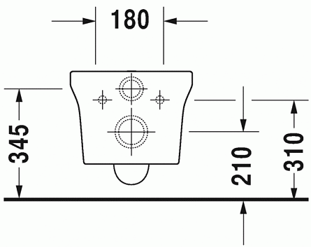 Унитаз подвесной безободковый Duravit P3 Comforts арт. 2561090000