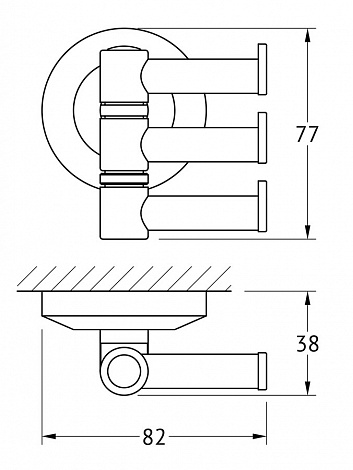Крючок поворотный FBS Standard арт. STA 047